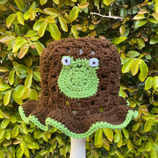 Brown Froggy Hat